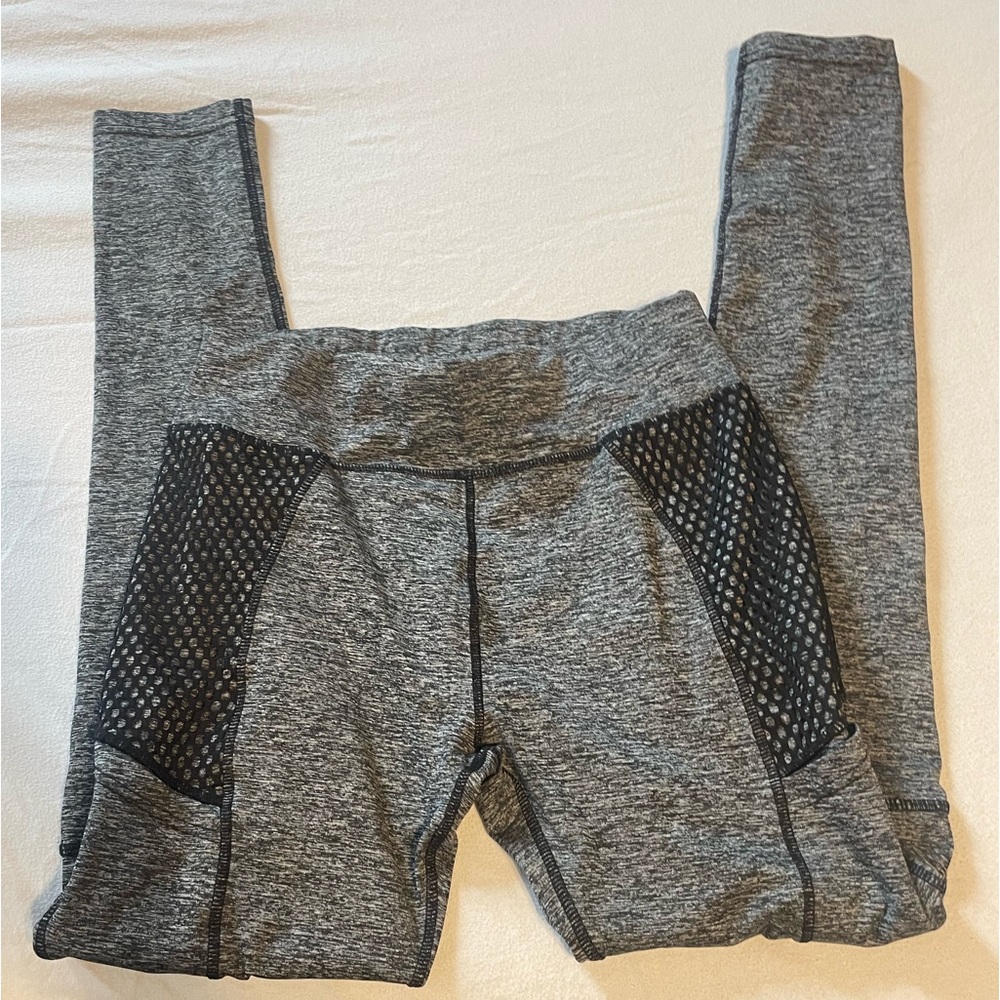 Pop Fit Grey and Black Athletic Leggings